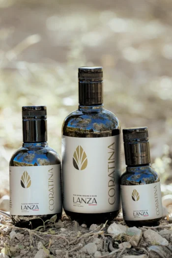 Bottiglie in vetro di olio extravergine Coratina Lanza da 250ml, 500ml e 750ml